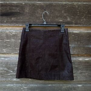 Elegant Brown leather Skirt